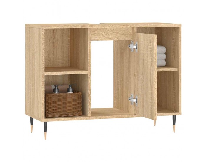 Sonata H Шкаф за баня, дъб сонома, 80x33x60 см, инженерно дърво
