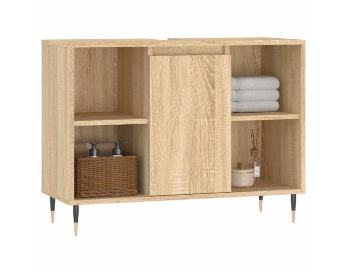 Sonata H Шкаф за баня, дъб сонома, 80x33x60 см, инженерно дърво