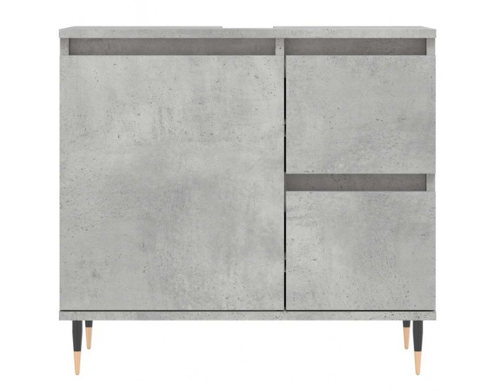 Sonata H Шкаф за баня, бетонно сив, 65x33x60 см, инженерно дърво