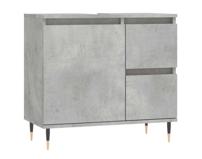 Sonata H Шкаф за баня, бетонно сив, 65x33x60 см, инженерно дърво