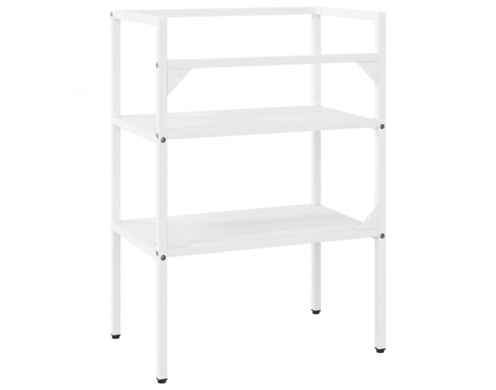 Sonata H Рамка за мивка за баня, бяла, 59x38x83 см, желязо