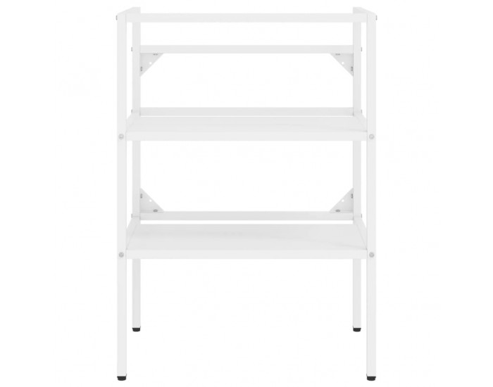 Sonata H Рамка за мивка за баня, бяла, 59x38x83 см, желязо