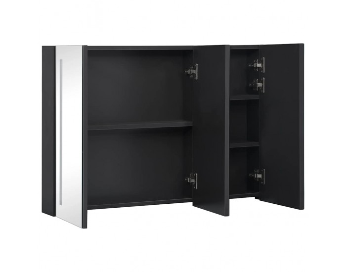 Sonata H LED шкаф с огледало за баня, 89x14x62 см