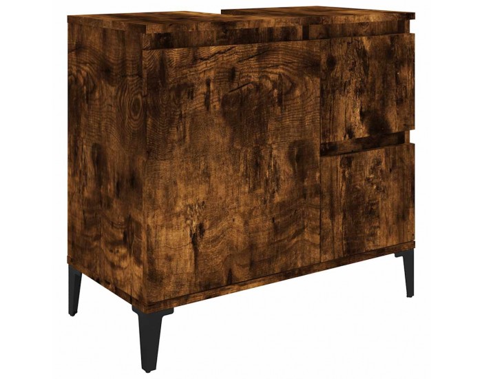 Sonata H Шкаф за баня, опушен дъб, 65x33x60 см, инженерно дърво