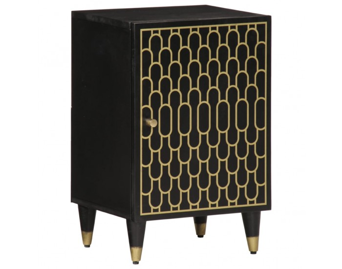 Sonata H Шкаф за баня 38x33x58 см масивно мангово дърво