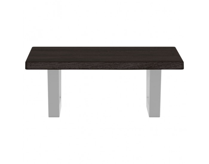 Sonata H Стенен рафт за мивка, стомана и масивно дърво дъб