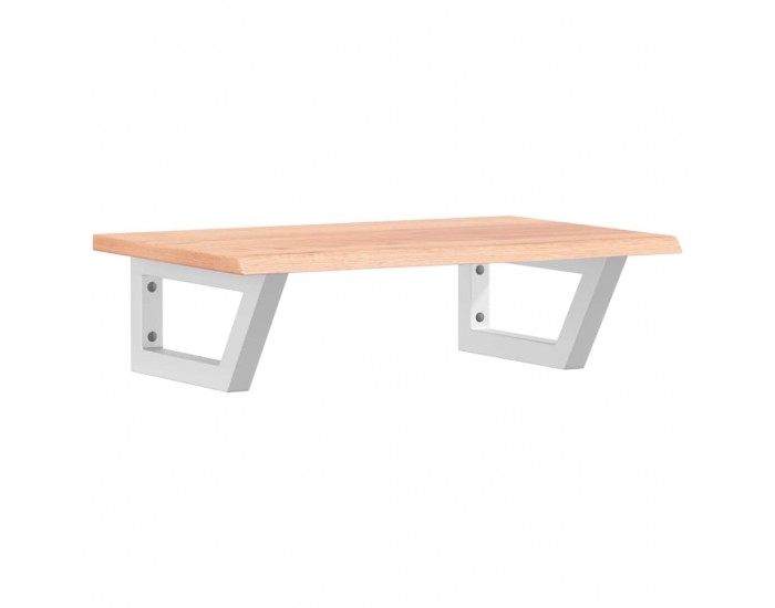 Sonata H Стенен рафт за мивка, стомана и масивно дърво дъб