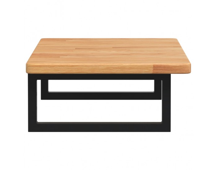 Sonata H Стенен рафт за мивка, стомана и масивно дърво дъб