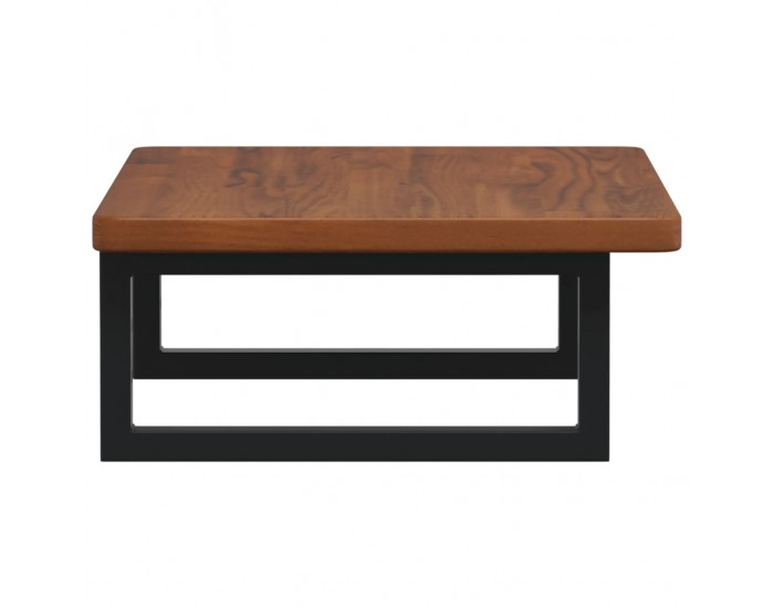 Sonata H Стенен рафт за мивка, стомана и масивно дърво дъб