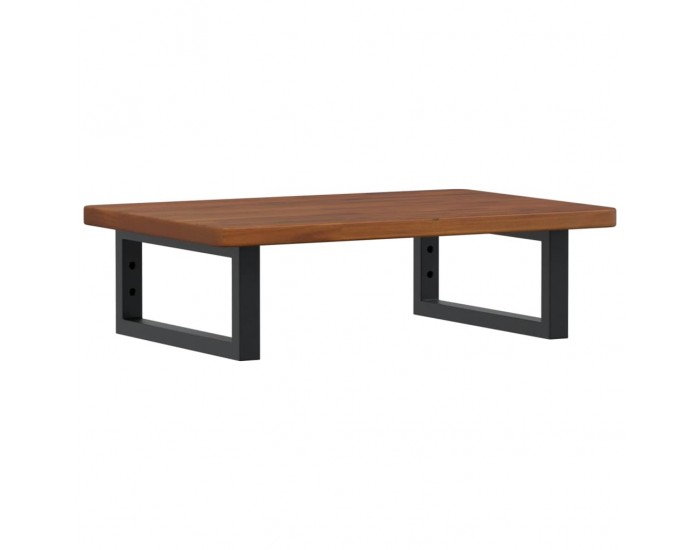 Sonata H Стенен рафт за мивка, стомана и масивно дърво дъб