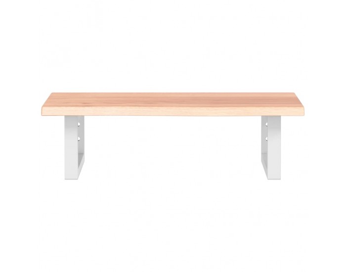 Sonata H Стенен рафт за мивка, стомана и масивно дърво дъб