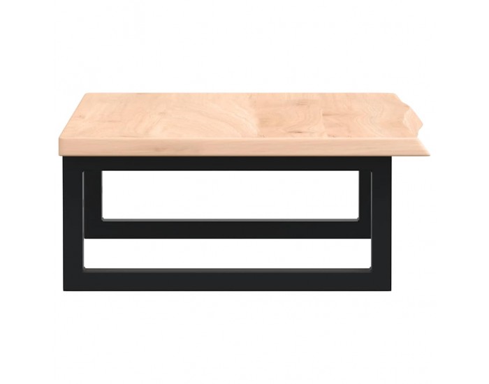 Sonata H Стенен рафт за мивка, стомана и масивно дърво дъб