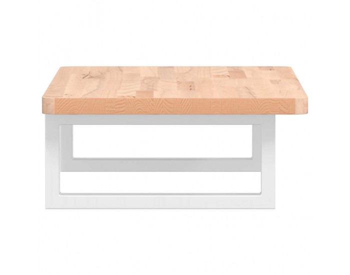 Sonata H Стенен рафт за мивка, стомана и масивно дърво бук