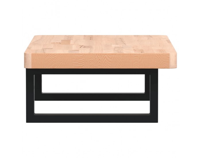 Sonata H Стенен рафт за мивка, стомана и масивно дърво бук