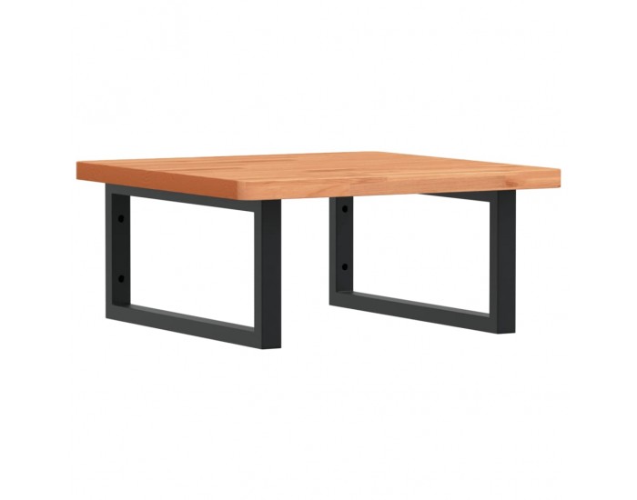 Sonata H Стенен рафт за мивка, стомана и масивно дърво бук