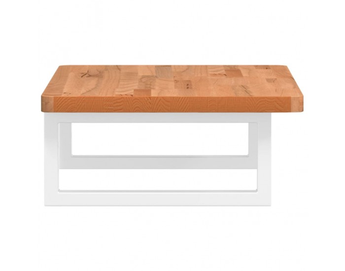 Sonata H Стенен рафт за мивка, стомана и масивно дърво бук