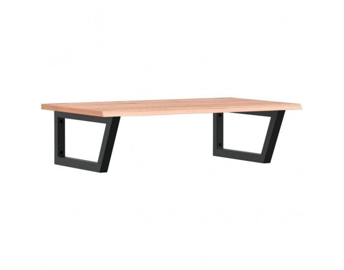 Sonata H Стенен рафт за мивка, стомана и масивно дърво дъб