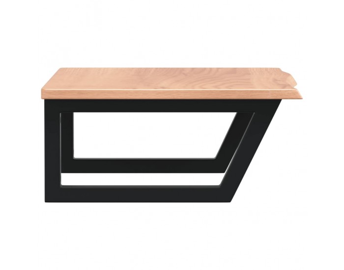 Sonata H Стенен рафт за мивка, стомана и масивно дърво дъб