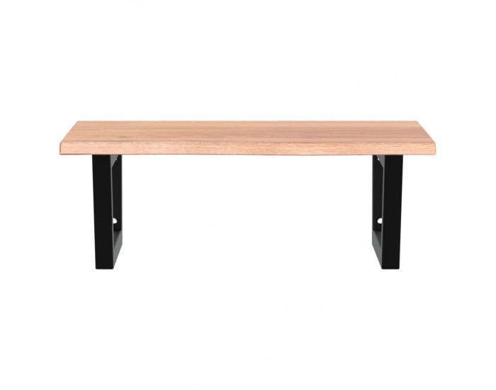 Sonata H Стенен рафт за мивка, стомана и масивно дърво дъб