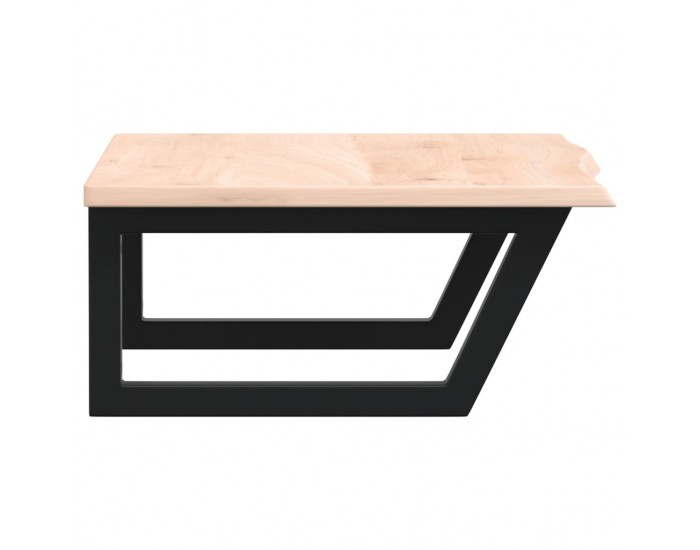 Sonata H Стенен рафт за мивка, стомана и масивно дърво дъб