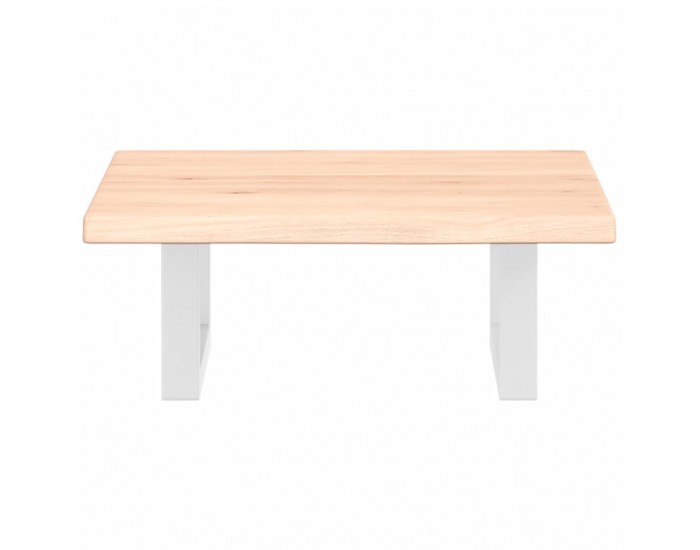 Sonata H Стенен рафт за мивка, стомана и масивно дърво дъб