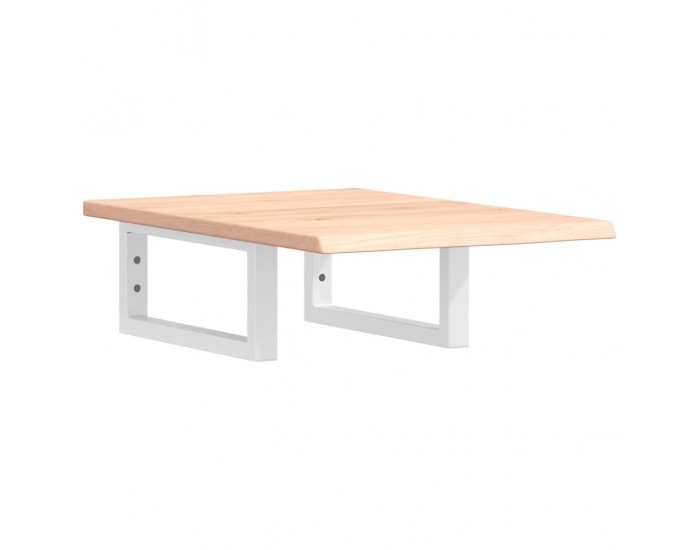 Sonata H Стенен рафт за мивка, стомана и масивно дърво дъб