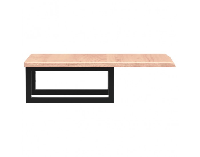 Sonata H Стенен рафт за мивка, стомана и масивно дърво дъб