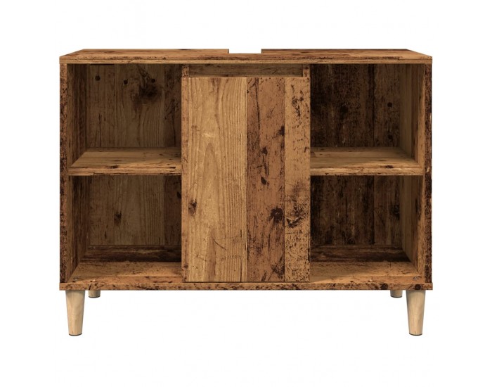 Sonata H Шкаф за баня, старо дърво, 80x33x60 см, инженерно дърво