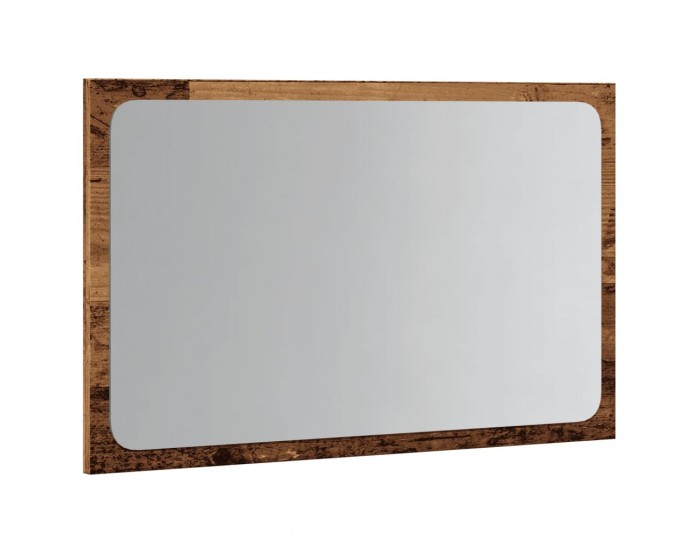 Sonata H Огледало за баня с LED светлина, старо дърво, 60x8,5x38 cm