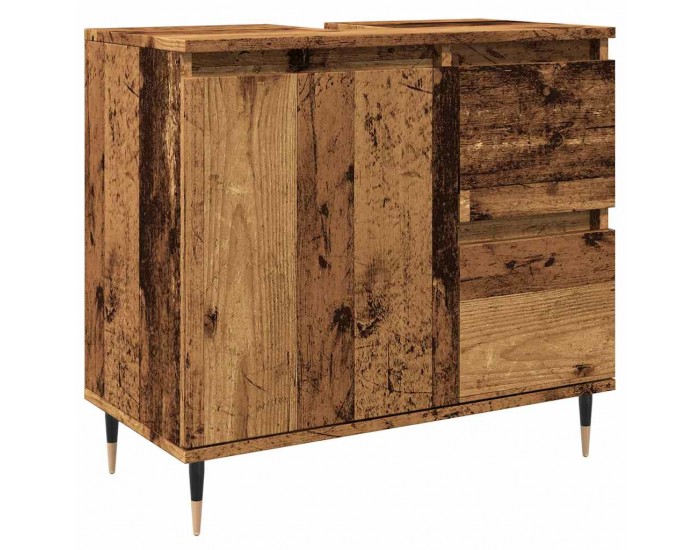 Sonata H Шкаф за баня, старо дърво, 65x33x60 см, инженерно дърво