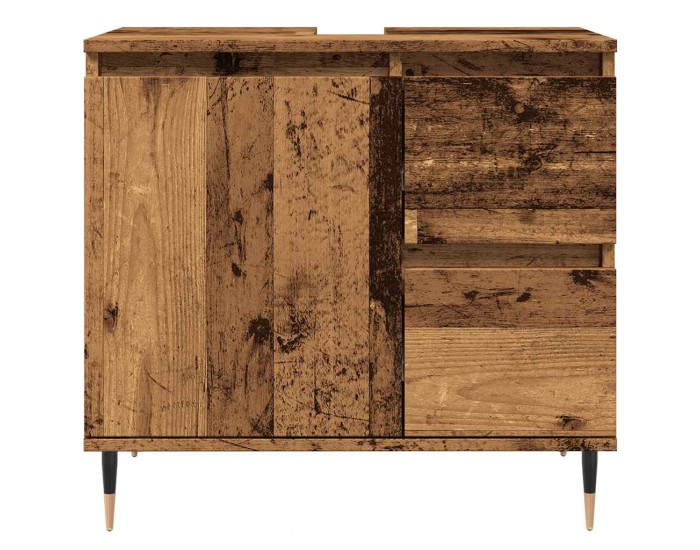 Sonata H Шкаф за баня, старо дърво, 65x33x60 см, инженерно дърво