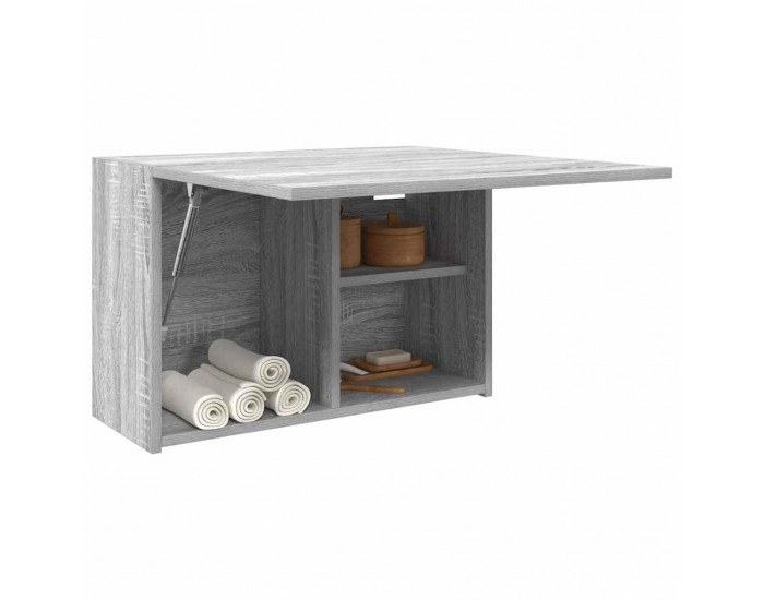 Sonata H Стенен шкаф за баня, сив сонома, 60x25x40 см, инженерно дърво