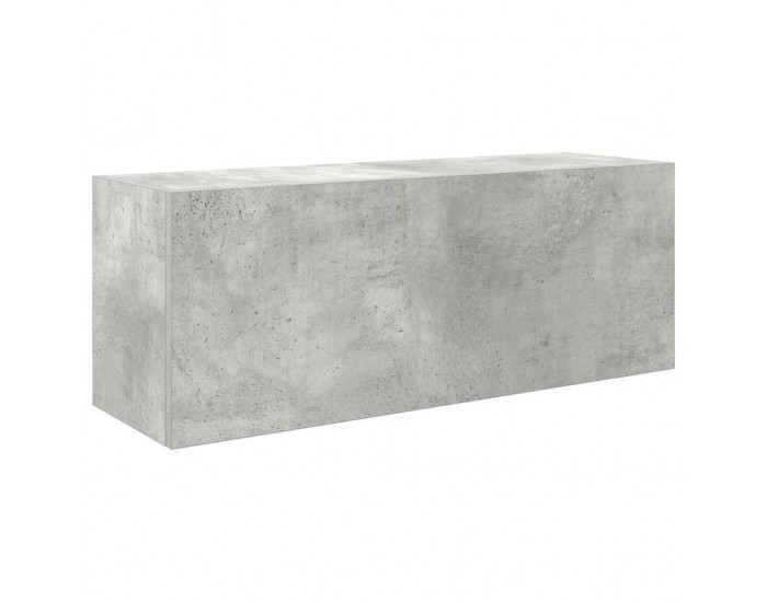 Sonata H Стенен шкаф за баня, бетонно сив, 80x25x30 см, инженерно дърво