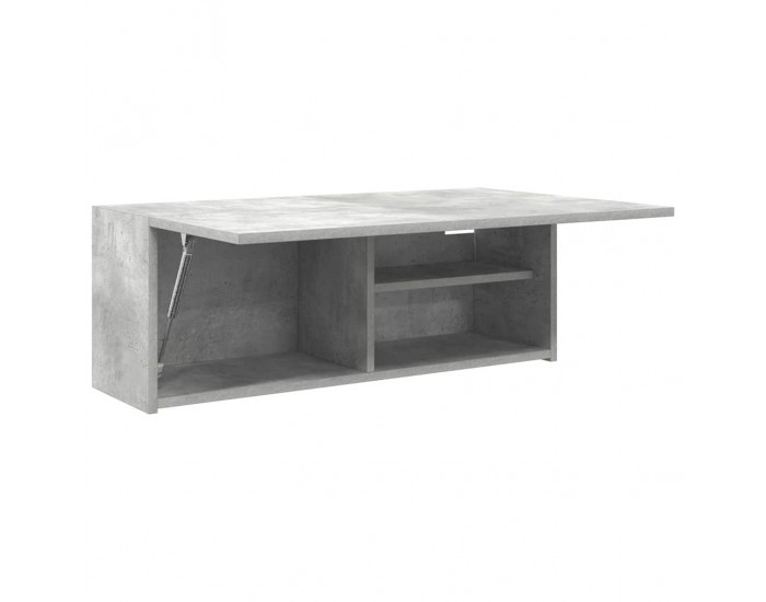 Sonata H Стенен шкаф за баня, бетонно сив, 80x25x30 см, инженерно дърво