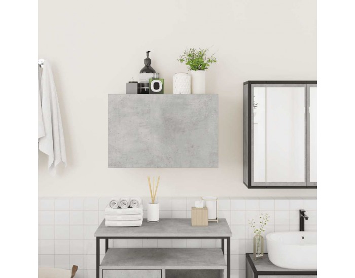 Sonata H Стенен шкаф за баня, бетонно сив, 60x25x40 см, инженерно дърво
