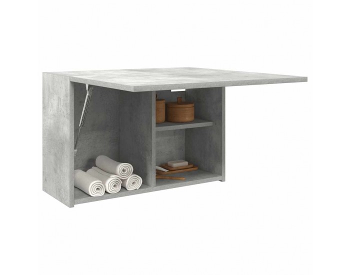 Sonata H Стенен шкаф за баня, бетонно сив, 60x25x40 см, инженерно дърво