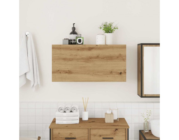 Sonata H Стенен шкаф за баня, дъб артизан, 80x25x40 см, инженерно дърво