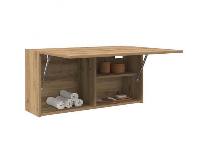 Sonata H Стенен шкаф за баня, дъб артизан, 80x25x40 см, инженерно дърво