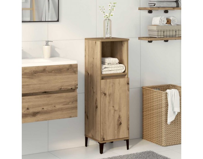 Sonata H Шкаф за баня, дъб артизан, 30x30x100 см, инженерно дърво