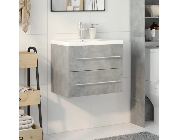 Sonata H Комплект мебели за баня от 2 части бетонно сив инженерно дърво