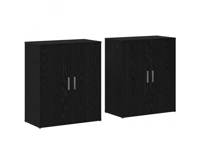 Sonata H Висок шкаф 2 pcs Черен дъб 60 x 31 x 70 см Инженерно дърво