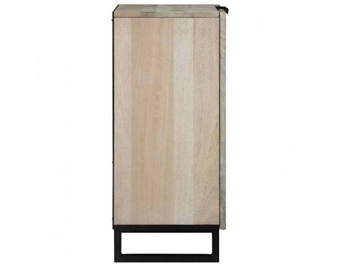 Sonata H Служебен шкаф Бяло 60 x 33.5 x 75 см Масивна дървесина от манго