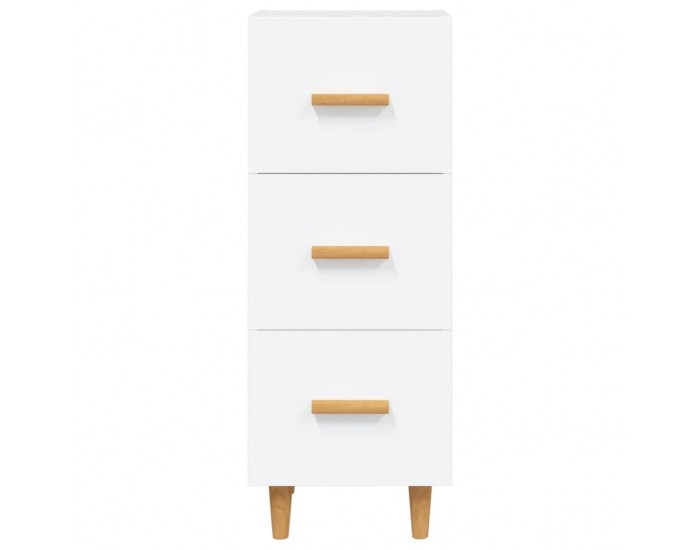 Sonata H Сайдборд, бял, 34,5x34x90 см, инженерно дърво