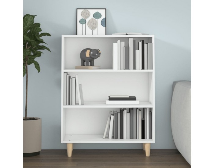 Sonata H Сайдборд, бял, 69,5x32,5x90 см, инженерно дърво