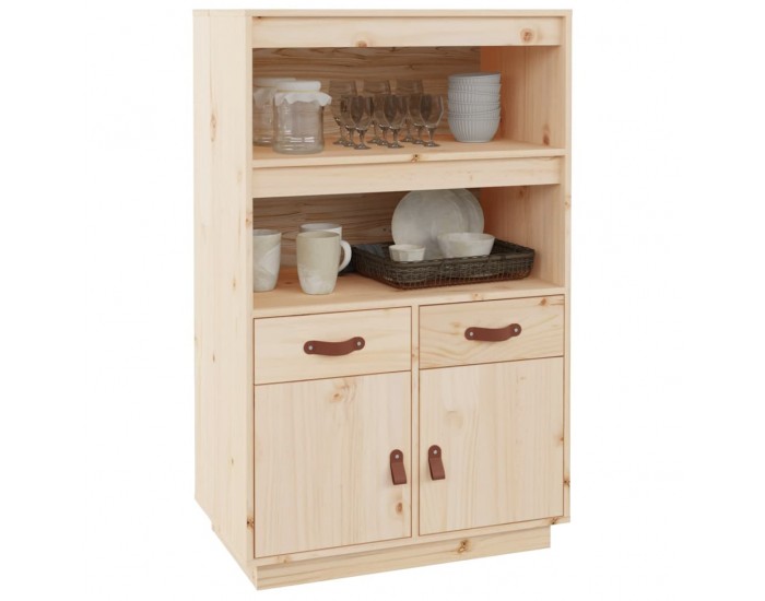 Sonata H Висок шкаф, 67x40x108,5 см, борово дърво масив