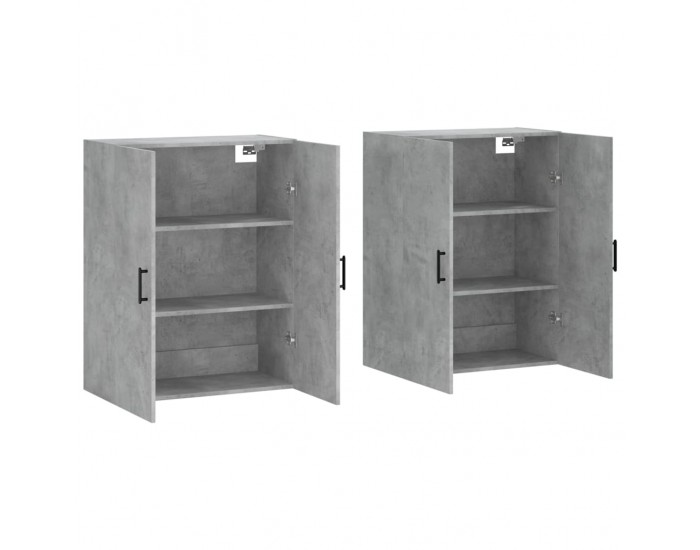 Sonata H Стенни шкафове, 2 бр, бетонно сиво, 69,5x34x90 см
