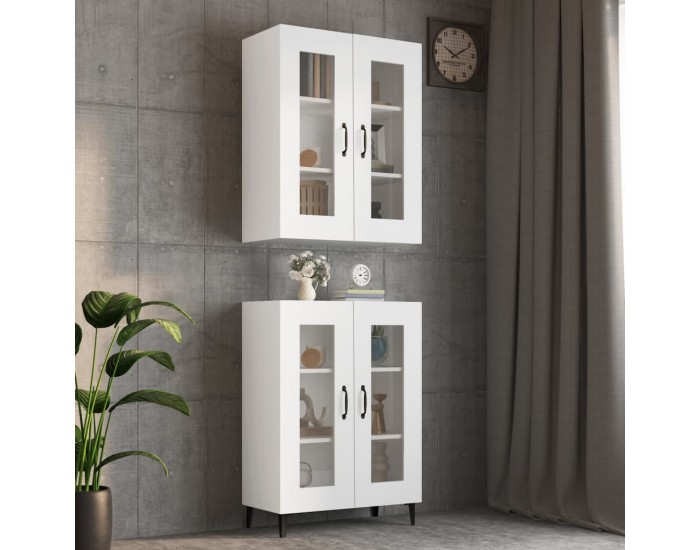 Sonata H Окачен стенен шкаф, бял, 69,5x34x90 см