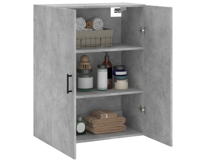 Sonata H Стенен шкаф бетонно сив 69,5x34x90 см