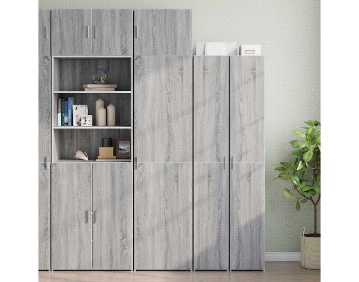 Sonata H Тесен шкаф, сив сонома, 50x42,5x225 см, инженерно дърво