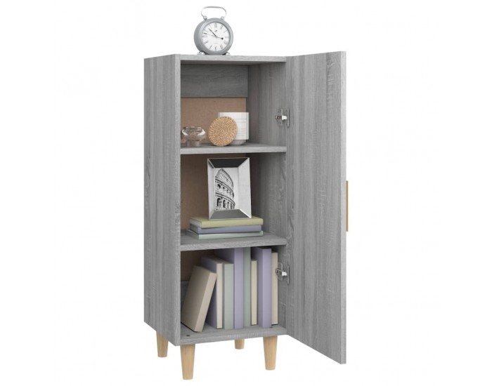 Sonata H Сайдборд, сив сонома, 34,5x34x90 см, инженерно дърво